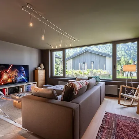 Chalet Contemporain Avec Sauna, Cheminée, Et Grand Jardin - Fr-1-343-243 Chamonix