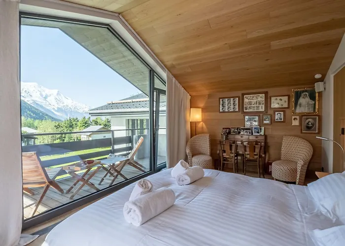 Contemporain 5* A Argentiere Avec Sauna Et Cheminee - Fr-1-343-243 Шале