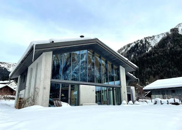 Contemporain 5* A Argentiere Avec Sauna Et Cheminee - Fr-1-343-243 Шамоні